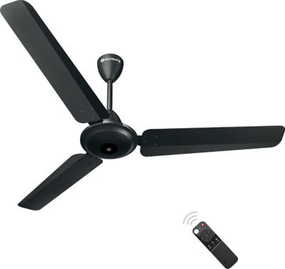 Atomberg Ameza | High Air Delivery | Low Noise | Classic Design | 5 Star 1200 mm 3 Blade Ceiling Fan(BLDC Motor with Remote | Gloss Black | Pack of 1)