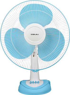 BAJAJ Esteem 5 Star 400 mm 3 Blade Table Fan(Icy Blue & White, Pack of 1)