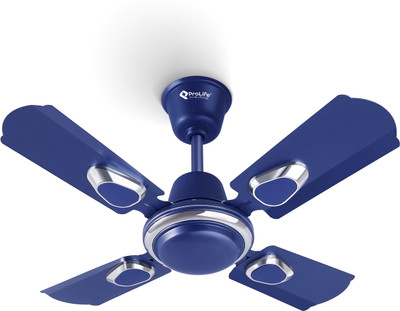 PROLIFE Optima Deco 600 Mm 4 Blade Ceiling Fan (Anti Dust | Metallic Blue | Pack Of 1) For Rs. 899 @ 70 %