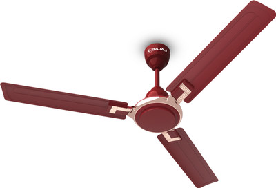 BAJAJ Sabse TEZZ DECO 1400 Mm 3 Blade Ceiling Fan (Wine Red) 1400 Mm 3 Blade Ceiling Fan (Wine Red, Pack Of 1) For Rs. 1799 @ 54 %