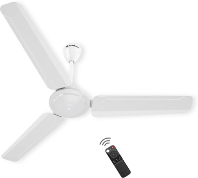 Atomberg Ameza Remote Controlled|High Air Flow|Low Noise|Power Saving | Timeless Design with 2 Year Warranty BLDC Motor with Remote 1200 mm Ceiling Fan(5 Star | Gloss White | Pack of 1)