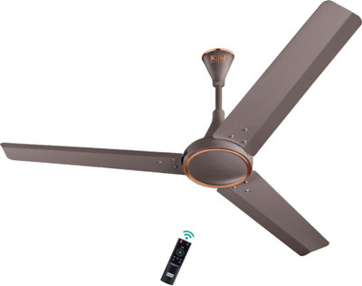 KUHL Prima A4 65% Power Saving BLDC Ceiling Fan, BEE 5 Star Rating| Free Installation 5 Star 1200 Mm 3 Blade Ceiling Fan  (BLDC Motor With Remote | Espresso | Pack Of 1) For Rs. 2399