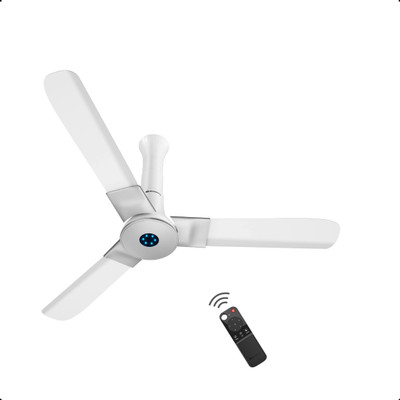 Atomberg Studio+|Adjustable Canopy|High Air Flow|LED Speed Indicator|Low Noise|Designer with 3 Year Warranty BLDC Motor with Remote 1200 mm Ceiling Fan(5 Star | Marble White | Pack of 1)