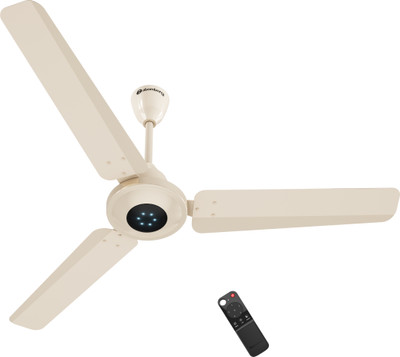 Atomberg Efficio Prime Remote|High Air Flow|LED Speed Indicator|Timeless Design| with 3 Year Warranty BLDC Motor with Remote 1200 mm Ceiling Fan(5 Star | Seasand Ivory | Pack of 1)