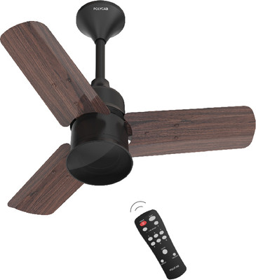 Polycab Silencio Mini with 3 Year Warranty 600 mm Ceiling Fan(NATURAL WALNUT WOOD | Pack of 1)