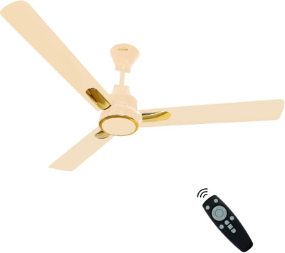 Kenstar Snow breeze with 2 Year Warranty BLDC Motor with Remote 1200 mm Ceiling Fan(5 Star | Ivory | Pack of 1)