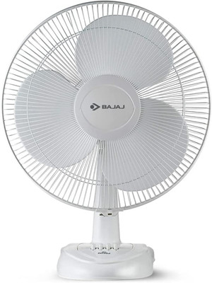 BAJAJ Esteem 400mm tabule fan with 24 Months Warranty Silent Operation 400 mm Table Fan(White | Pack of 1)
