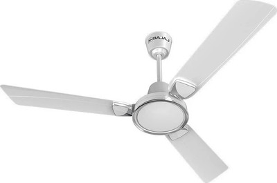 BAJAJ Crescent 12S1 1200mm SparWht&Chrome CF (1 Star) with 3 Year Warranty Ultra High Speed 1200 mm Ceiling Fan(4 Star | White | Pack of 1)