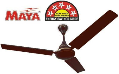 MAYA Super Eco Tech BLDC 5 Star Rated 1200 mm Ceiling Fan 5 Star 1200 mm BLDC Motor 3 Blade Ceiling Fan(Brown, Pack of 1)