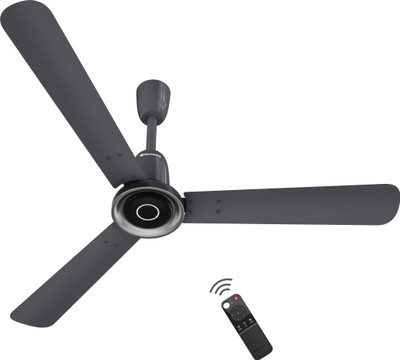 Atomberg Studio Nexus Remote Controlled|New Blade|High Air|Moonbeam Light|Low Noise with 3 Year Warranty BLDC Motor with Remote 1200 mm Ceiling Fan(5 Star | Pebble Grey | Pack of 1)