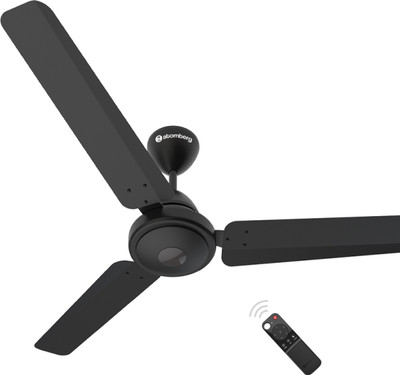 Atomberg Efficio Ceiling Fan 1200MM - Midnight Black with 3 Year Warranty BLDC Motor with Remote 1200 mm Ceiling Fan(5 Star | Midnight Black | Pack of 1)