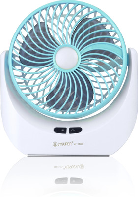 Terviiix High Speed Rechargeable Table Fan with LED Light, For Kitchen, Office, Home with 1 Year Warranty Ultra High Speed 1400 mm Table Fan(5 Star | Blue | Pack of 1)