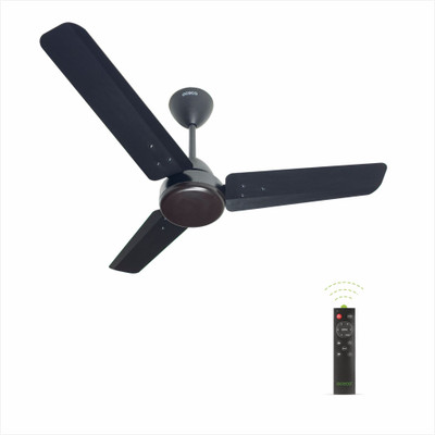 oceco Ecos Matt Black 36 with 2 Year Warranty BLDC Motor with Remote 900 mm Ceiling Fan(5 Star | Matt Black | Pack of 1)