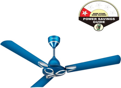 BAJAJ NOVELLA CIELING FAN VIVID BLUE with 2 Year Warranty Anti Dust 1200 mm Ceiling Fan(VIVID BLUE | Pack of 1)