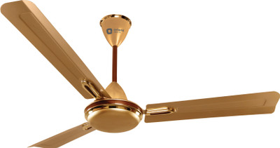 Orient Electric QUASAR Ornamental 600 mm Ultra High Speed 3 Blade Ceiling Fan (Gold, Pack of 7)
