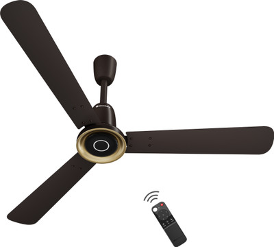 Atomberg Studio Nexus Remote Controlled|New Blade|High Air|Moonbeam Light|Low Noise with 3 Year Warranty BLDC Motor with Remote 1200 mm Ceiling Fan(5 Star | Blaze Brown | Pack of 1)