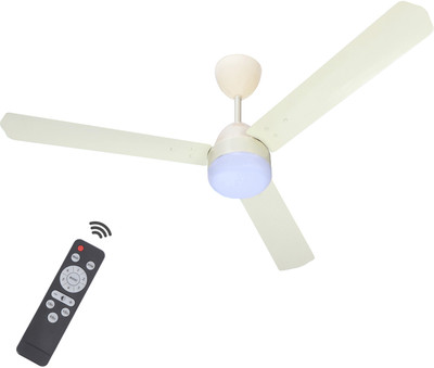Sansui BLDC Urja With LED Light & Remote 5 Star 1200 Mm 3 Blade Ceiling Fan  (Ivory | Pack Of 1) For Rs. 2699 @ 53 %