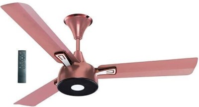 ZENTAX Hybrid 24 Energy Efficient 5 Star Rated High Speed BLDC Ceiling Fan with Remote 5 Star 1200 mm 3 Blade Ceiling Fan(BLDC Motor | ROSE GOLD BLACK | Pack of 1)