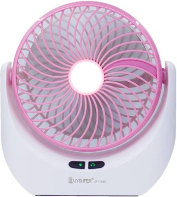 seasons High Speed Rechargeable Table Fan with LED Light, For Home, Office Desk, Kitchen 5 Star 1400 mm Ultra High Speed 3 Blade Table Fan(Pink, Pack of 1)