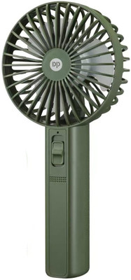 Dp 7633 (RECHARGEABLE PORTABLE FAN) 1500mAh Battery Mini Fan Silent Operation 100 mm Table Fan(GREEN | Pack of 1)