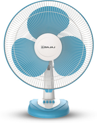 BAJAJ Crest Neo 400 Mm 3 Blade Table Fan  (Fiji Blue & White | Pack Of 1) For Rs. 1424 @ 64 %
