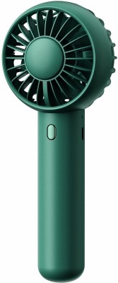 Sampri Fan Air Cooling Portable Charging Standing Fan Mini Fan USB Rechargeable 3 mm 3 Blade Table Fan(Deep Green, Pack of 1)