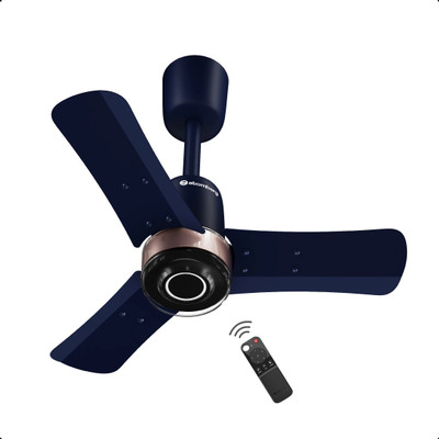 Atomberg Renesa Elite Smart |Voice Control| High Air Flow|Moonbeam LED Light|Sleek Design with 3 Year Warranty BLDC Motor with Remote 600 mm Ceiling Fan(5 Star | Ritz Blue | Pack of 1)