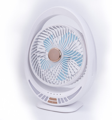 Sampri Water Cooling Fan Air Conditioner with Remote Control Room Spray Humidifier Energy Saving 40 mm Table Fan(Deep White | Pack of 1)