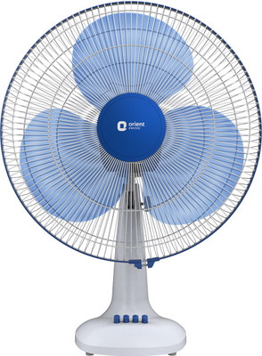 Orient Electric Desk 71 with 2 Year Warranty 400 mm Table Fan(White & Blue | Pack of 1)