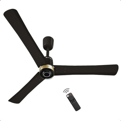 Atomberg Renesa Elite Smart |Voice Control| High Air Flow|Moonbeam LED Light|Sleek Design with 3 Year Warranty BLDC Motor with Remote 1200 mm Ceiling Fan(5 Star | Earth Brown | Pack of 1)