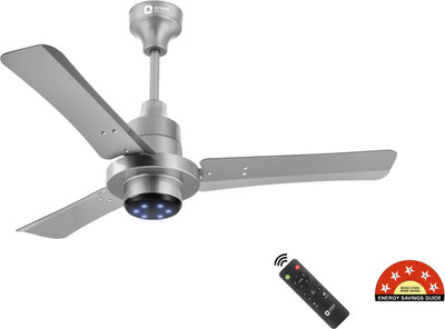 Orient Electric I Tome Pro BLDC BEE Star Rated with 3 Year Warranty BLDC Motor 900 mm Ceiling Fan(5 Star | Space Grey | Pack of 1)