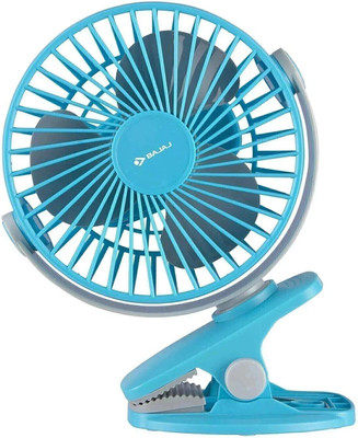 BAJAJ Mini USB Rechargeable Multi Clip with 12 Months Warranty Silent Operation 110 mm Table Fan(Multicolor | Pack of 1)
