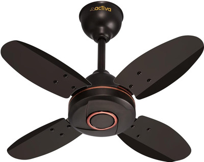 ACTIVA High Speed 850 RPM ORNET 600 Mm 4 Blade Ceiling Fan  (Anti Dust | Brown | Pack Of 1) For Rs. 1006 @ 66 %