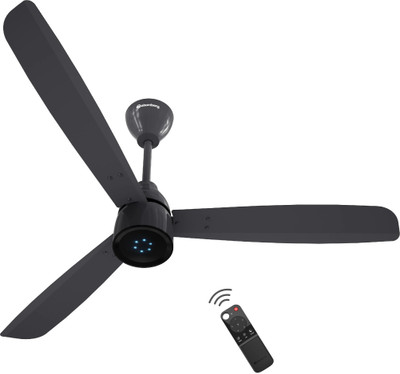 Atomberg Renesa Prime Remote|High Air Delivery|LED Speed Indicator|Low Noise|Sleek Design Free Installation with 3 Year Warranty BLDC Motor with Remote 1200 mm Ceiling Fan(5 Star | Pebble Grey | Pack of 1)