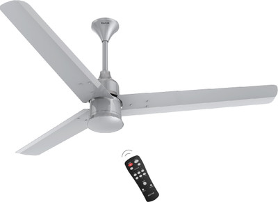Polycab Silencio Mini with 3 Year Warranty BLDC Motor with Remote 1200 mm Ceiling Fan(COOL GREY | Pack of 1)