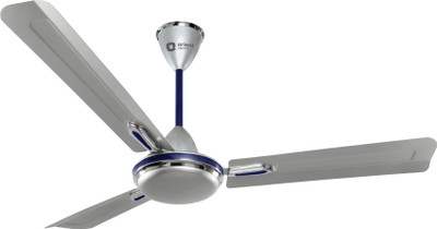 Orient Electric QUASAR Ornamental 1400 mm Ultra High Speed 3 Blade Ceiling Fan (Silver, Pack of 7)