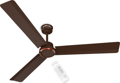 BAJAJ Armour Series Classico Sleek Plus with 60 Months Warranty BLDC Motor with Remote 1200 mm Ceiling Fan(5 Star | Red Walnut | Pack of 1)