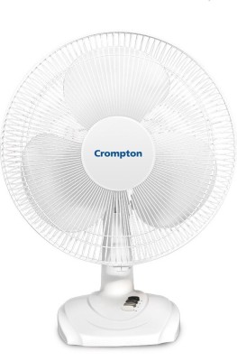 Crompton High Flo Neo 400mm 5 Star 400 mm 3 Blade Table Fan(White, Pack of 1)