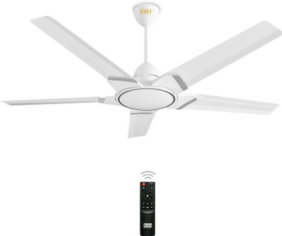 KUHL Brise Star E5 65% Power Saving with 5 Year Warranty BLDC Motor with Remote 1320 mm Ceiling Fan(5 Star | White | Pack of 1)
