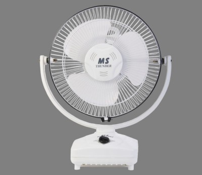 MOVIE STARS MS-Thunder High Speed Table Fan 4 Star 300 mm Energy Saving 3 Blade Table Fan(WHITE, Pack of 1)