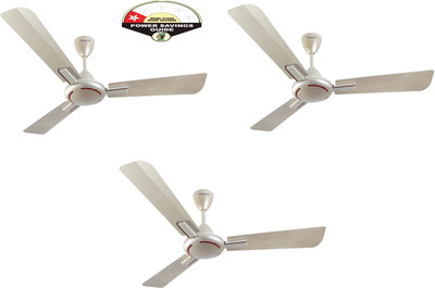 HAVELLS Ambrose ES with 2 Year Warranty 1200 mm Ceiling Fan(1 Star | Gold Mist Wood | Pack of 3)