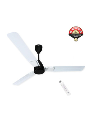 Kenstar Wind Breeze with 2 Year Warranty BLDC Motor with Remote 1200 mm Ceiling Fan(5 Star | White, Black | Pack of 1)
