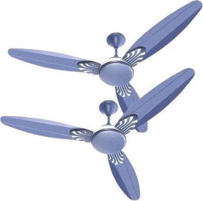 MinMAX SANORITA with 24 Months Warranty Ultra High Speed 1200 mm Ceiling Fan(Silver Blue | Pack of 2)