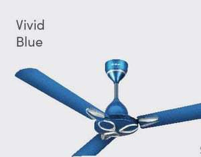 BAJAJ NOVELLA CIELING FAN VIVID BLUE 1200 mm 3 Blade Ceiling Fan (VIVID BLUE, Pack of 1)