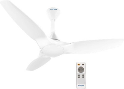 Crompton Silent Pro Enso Smart 1225 mm 3 Blade Ceiling Fan(BLDC Motor with Remote | All White | Pack of 1)