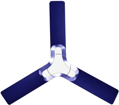 LUMINOUS NEW YORK Brooklyn Oxford Blue 1200 mm 3 Blade Ceiling Fan (Oxford Blue, Pack of 1)