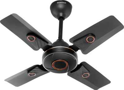 Maxotech Energise Ultra High Speed 24 Inch with 2 Year Warranty Anti Dust 600 mm Ceiling Fan(Smock Black | Pack of 1)