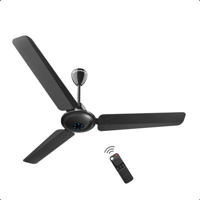 Atomberg Ikano Remote Controlled|High Air Delivery|LED Speed|Power Saving|Timeless Design with 3 Year Warranty BLDC Motor with Remote 1200 mm Ceiling Fan(5 Star | Gloss Black | Pack of 1)