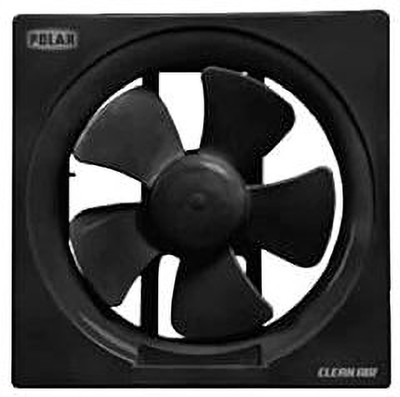 Polar Clean Air Passion 150 MM Black|Water Resistant Exhausting Easy Installation with 1 Year Warranty 5 mm Wall Fan(black | Pack of 1)