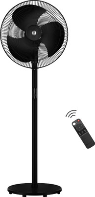 Atomberg Izar High Speed Pedestal with 2 Year Warranty Ultra High Speed 400 mm Pedestal Fan(Midnight Black | Pack of 1)